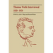 Thomas Wolfe Interviewed 1929-1938