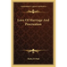 Laws of Marriage and Procreation