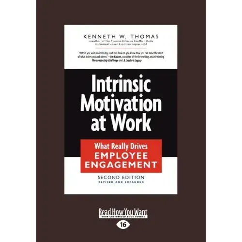 Intrinsic Motivation at Work: What Really Drives Employee Engagement (Large Print 16pt)