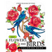 Easy Flowers and Birds Coloring book: hand drawn pictures and easy designs for grown ups