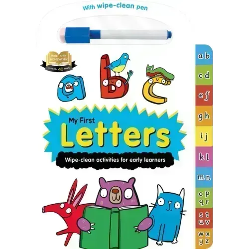 Help with Homework: My First Letters-Wipe-Clean Activities for Early Learners: For 2+ Year-Olds-Includes Wipe-Clean Pen