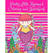 Pretty Little Mermaid Coloring and Sketchbook: 100 Pages of Fun-50 Pages of Mermaid Pictures for Coloring Activities and 50 Blank Pages for Drawing/Sk