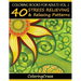 Coloring Books For Adults Volume 1: 40 Stress Relieving And Relaxing Patterns