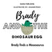 Brady and the Dinosaur Egg- Brady finds a Mosasaurus
