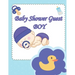 Baby Shower Guest Boy book: Best wishes for baby, and advice for parents, guest names.beautiful cover design 8,5X11 in