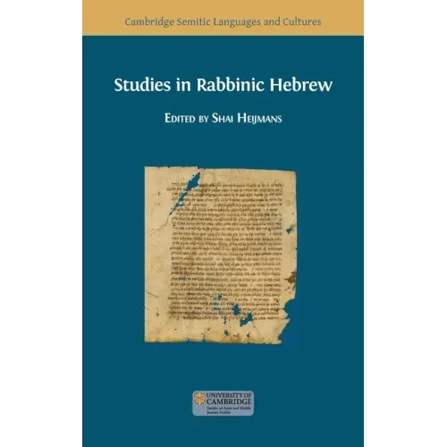 Studies in Rabbinic Hebrew