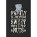 Family Is Like Fudge, Sweet With A Few Nuts: Funny Quote For Families Grey Hat With Black/ Gifts/ Birthday/Christmas 6x9