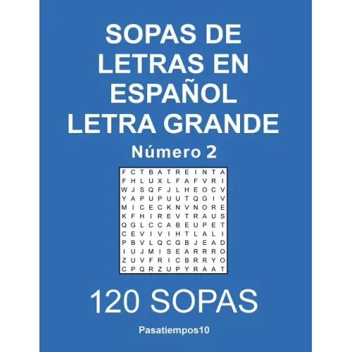 Sopas de letras en español Letra Grande - N. 2