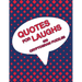 Quotes For Laughs: Humorous Inspirations Cryptogram Puzzle Activity Book Games Large Print Size Cryptography Red Theme Design Soft Cover