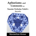 Aphorisms and Comments: on Nassim Nicholas Taleb's Incerto