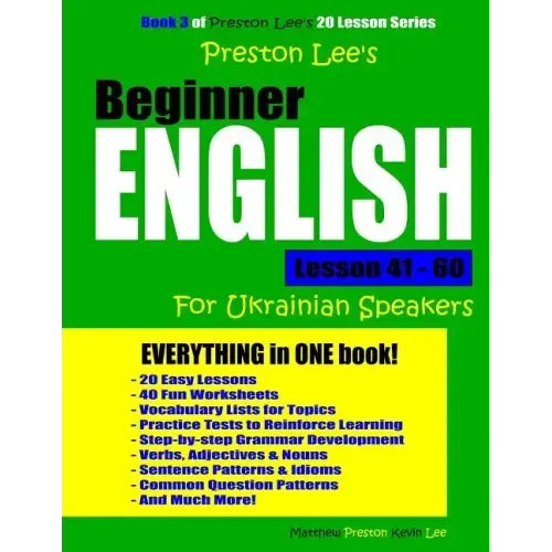 Preston Lee's Beginner English Lesson 41 - 60 For Ukrainian Speakers