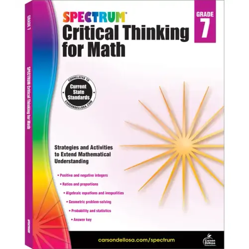 Spectrum Critical Thinking for Math, Grade 7: Volume 49