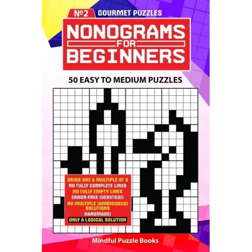 Nonograms for Beginners 2: 50 Easy to Medium Puzzles