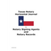 Texas Notary Horizontal Journal for Notary Signing Agents and Notary Records