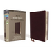 NIV, Reference Bible, Giant Print, Bonded Leather, Burgundy, Red Letter Edition, Comfort Print