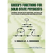 Green's Functions for Solid State...