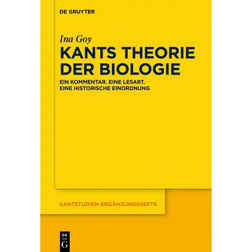 Kants Theorie der Biologie - Paperback