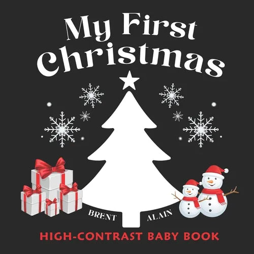 My First Christmas: High Contrast Picture Book for Newborns and Babies