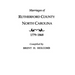 Marriages of Rutherford County, North Carolina, 1779-1868