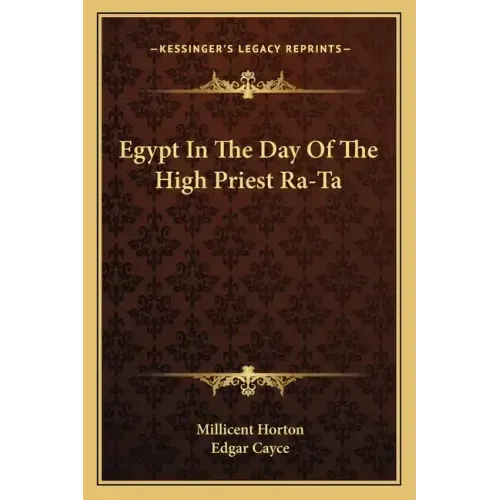 Egypt in the Day of the High Priest Ra-Ta