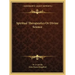 Spiritual Therapeutics or Divine Science
