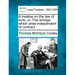 A treatise on the law of torts, or, The wrongs which arise independent of contract.