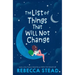 The List of Things That Will Not Change