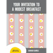 Your Invitation to a Modest Breakfast