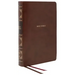 Nkjv, Reference Bible, Classic Verse-By-Verse, Center-Column, Leathersoft, Brown, Red Letter Edition, Comfort Print