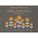 Zakka Embroidery: Simple One- And Two-Color Embroidery Motifs and Small Crafts