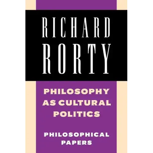 Philosophy as Cultural Politics