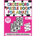 Crossword Puzzle Book For Adults: Take a Puzzle Journey With 80 Brain Relaxing Daily Quick Crossword Puzzles Book For Senior Adult Men And Women Who A
