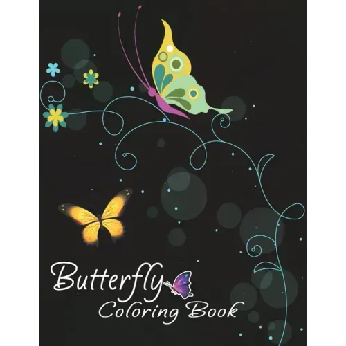 Butterfly Coloring Book: Nature Adult Relaxing Floral and Butterflies Design Coloring Book