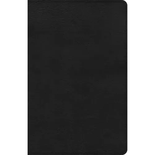 CSB Large Print Personal Size Reference Bible, Black Leathertouch