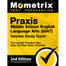 PRAXIS Middle School English Language Arts 5047 Secrets Study Guide - Full-Length Practice Test, Step-By-Step Video Tutorials: [2nd Edition]
