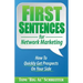 First Sentences For Network Marketing