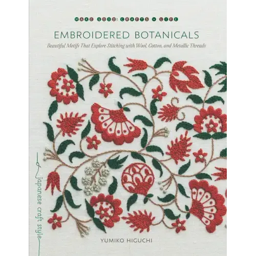 Embroidered Botanicals: Beautiful Motifs That Explore Stitching with Wool, Cotton, and Metallic Threads
