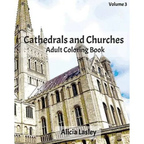 Cathedrals and Churches: Adult Coloring Book, Volume 4: Cathedral Sketches for Coloring