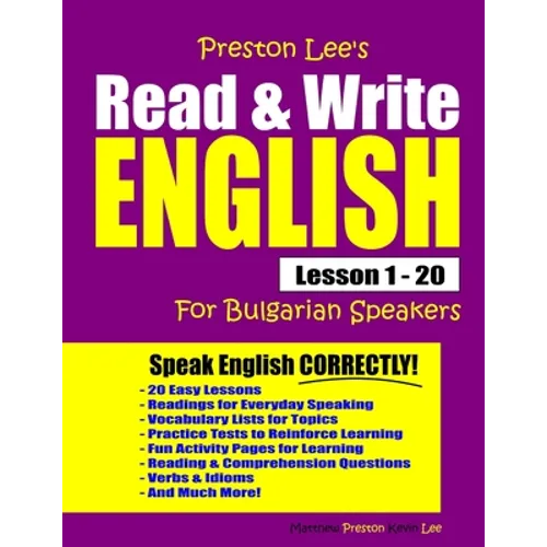 Preston Lee's Read & Write English Lesson 1 - 20 For Bulgarian Speakers