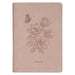 Christian Art Gifts Inspirational Zippered Journal, Be Still Wide Ruled Notebook, Psalm 46:10 Bible Verse, Pink Vegan Leather, 336 Lined Pages W/Scrip