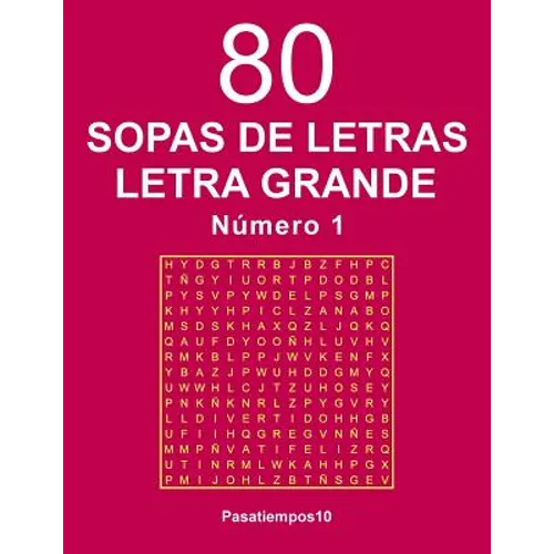 80 Sopas de letras Letra Grande - N. 1
