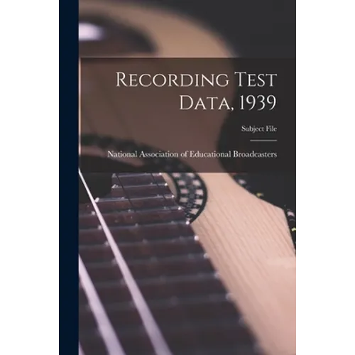 Recording Test Data, 1939