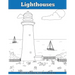 Lighthouses: Adult Coloring Book