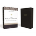 Biblia Católica, Tamaño Personal, Leathersoft, Negra, Con Cierre, Comfort Print