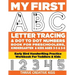 My First ABC Letter Tracing & Dot to Dot Numbers Book For Preschoolers, Kindergarten & Kids Ages 3-5 & 5-8: Early Bird Handwriting Practice Workbook F