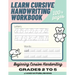 Learn Cursive Handwriting Workbook: Cursive Practice Book for Kids in 2nd, 3rd, or 4th Grade; Notebook for Learning Cursive Alphabet and Word Handwrit