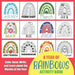Year of Rainbows Activity Book: Color, Read, Write and Learn about the Months of the Year! Great for Ages 5-8, Activity Book with Coloring and Facts o