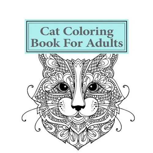 Cat Adult Coloring Book For Adults