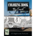 Classic Truck Jumbo Car Sketch Grayscale Photo Adult Coloring Book, Mind Relaxation Stress Relief: Just added color to release your stress and power b
