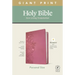 NLT Personal Size Giant Print Bible, Filament Enabled Edition (Red Letter, Leatherlike, Peony Pink)
